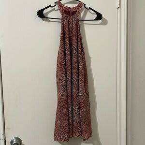 Pearle 88 Leopard Print Halter Dress Size XS